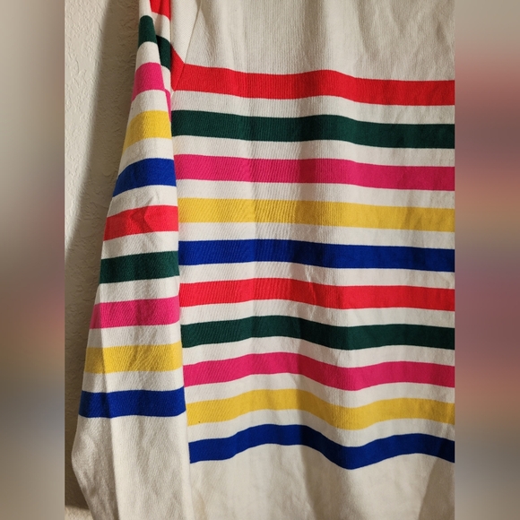 Colorful Breton Striped long sleeve top | size L - Picture 5 of 6
